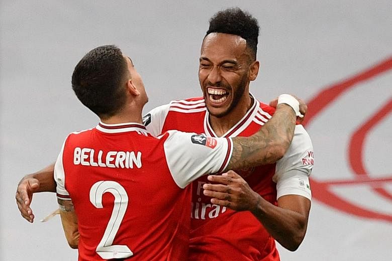 Featured Post Image - Sepak Bola: Aubameyang memecat Arsenal melewati Man City ke final Piala FA